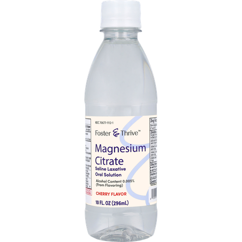 Foster & Thrive Magnesium Citrate Saline Laxative Oral Solution Cherry - 10 oz