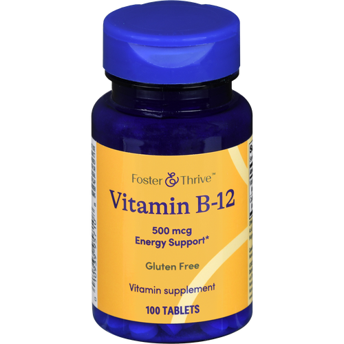 Foster & Thrive Vitamin B-12 500 mcg Tablets -100 count