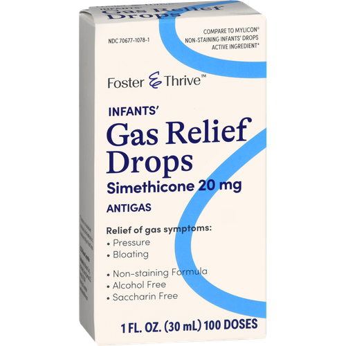 Foster & Thrive Infants' Gas Relief Simethicone 20 mg Drops Non-Staining Formula - 1 oz
