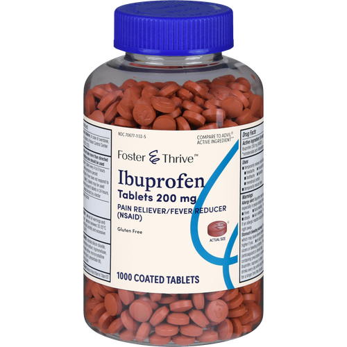 Foster & Thrive Ibuprofen 200 mg Coated Tablets - 1000 count