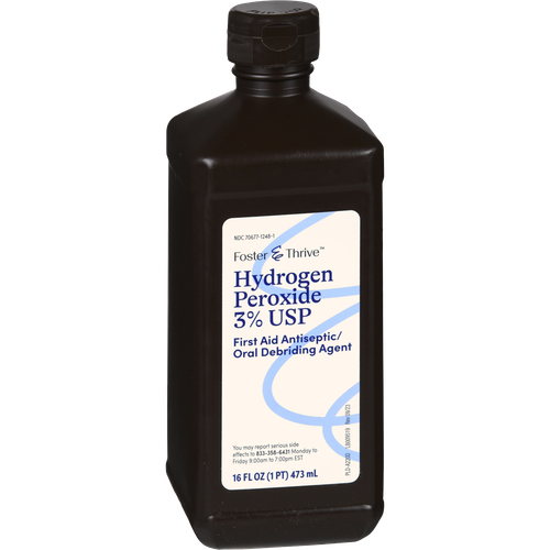 Foster & Thrive Hydrogen Peroxide 3% USP - 16 oz