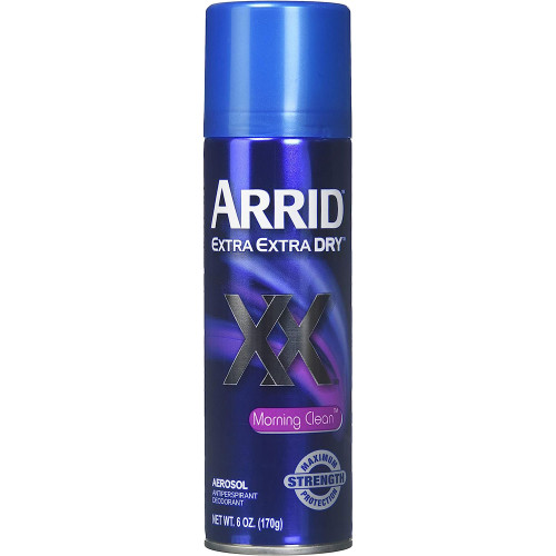Arrid XX Extra Extra Dry Antiperspirant Deodorant Aerosol Morning Clean - 6 oz
