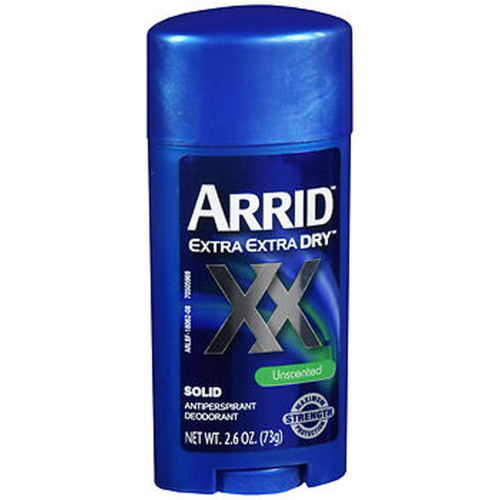 Arrid XX Extra Extra Dry Antiperspirant Deodorant Solid Unscented - 2.6 oz
