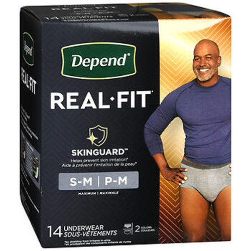Depend Real-Fit Underwear For Men Maximum Absorbency S/M - 28 ct