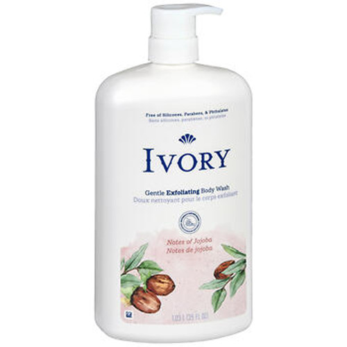 Ivory Gentle Exfoliating Body Wash Jojoba - 35 oz