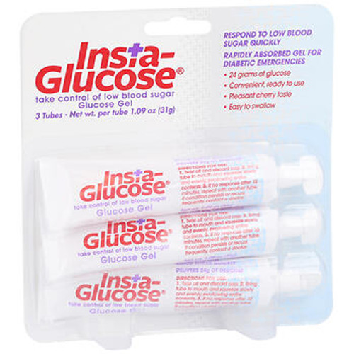 Insta-Glucose Glucose Gel Cherry - 3 ct