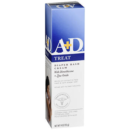 A+D Treat Diaper Rash Cream With Dimethicone + Zinc Oxide - 4 oz A+D Treat Diaper Rash Cream With Dimethicone + Zinc Oxide - 4 oz