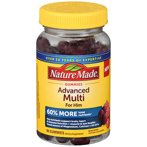 Nature Made Advanced Multi For Him Gummies Mixed Berry - 90 ct Nature Made Advanced Multi For Him Gummies Mixed Berry - 90 ct