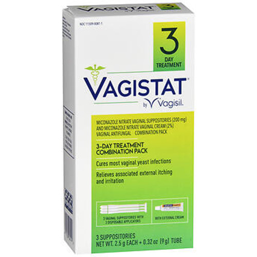 Vagistat Vaginal Antifungal 3-Day Treatment Combination Pack - 3 ct