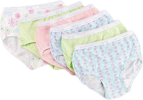 Cotton Briefs 6-Pack Underwear, Girls, Assorted Size 10 - 1 pkg Cotton Briefs 6-Pack Underwear, Girls, Assorted Size 10 - 1 pkg