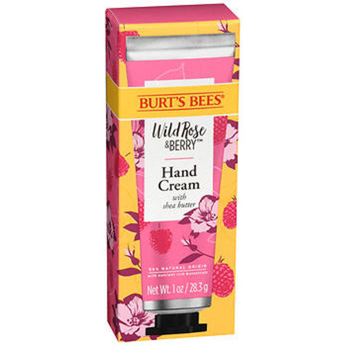 Burt's Bees Hand Cream Wild Rose & Berry  - 1 oz, Pack of 4