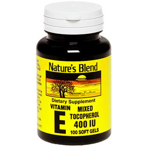 Nature's Blend Vitamin E 400 IU With Mixed Tocopherols Softgels - 100 ct Nature's Blend Vitamin E 400 IU With Mixed Tocopherols Softgels - 100 ct