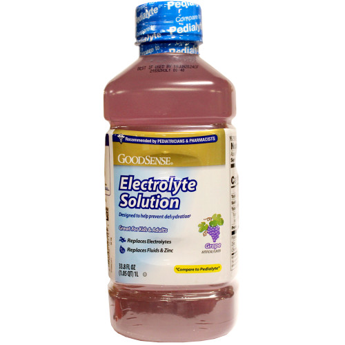 Good Sense Electrolyte Solution Liquid, Grape - 33.8 oz