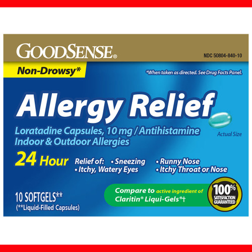 Good Sense Loratadine Allergy Relief Softgels, 10 mg - 10 ct Good Sense Loratadine Allergy Relief Softgels, 10 mg - 10 ct