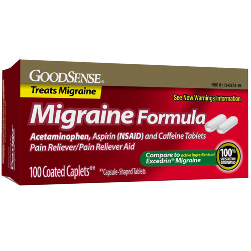 Good Sense Migraine Relief Caplets - 100 ct