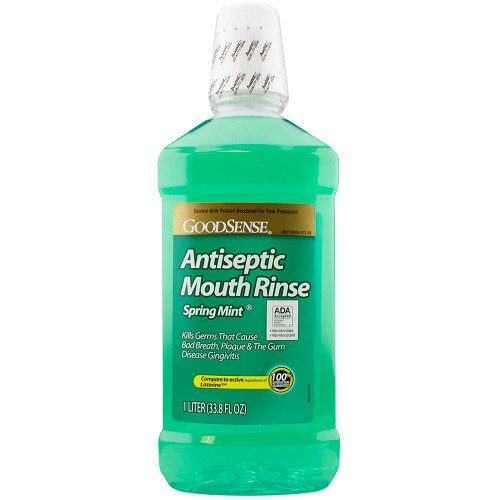 Good Sense Mouthrinse Springmint, Spring Mint - 33.8 oz