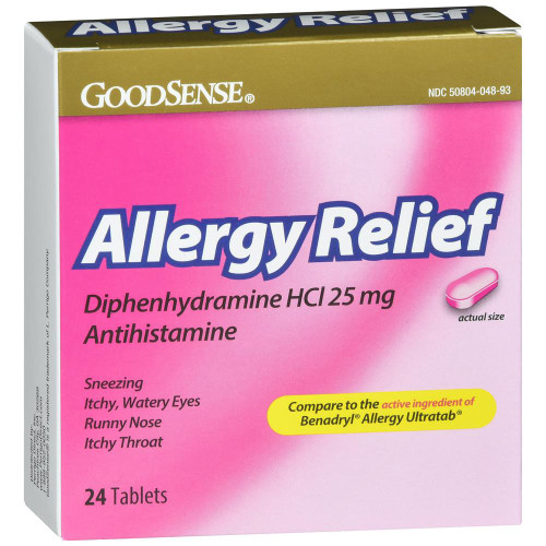 Good Sense Diphenhydramine Allergy Tablets, 25 mg - 24 ct