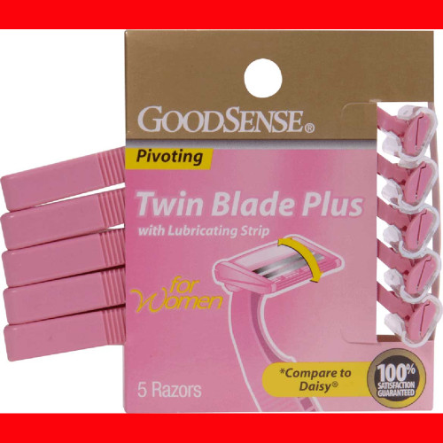 Good Sense Twin Blade Plus Pivoting Razors For Women - 5 ct
