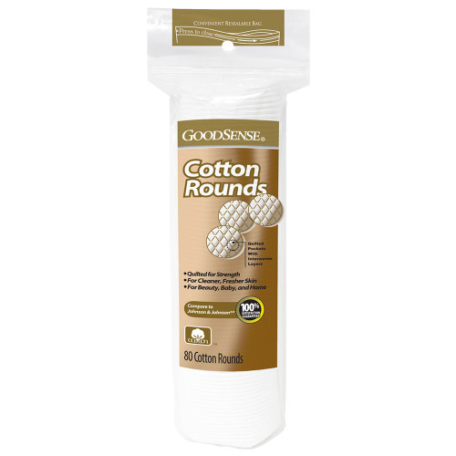 Good Sense Cosmetic Cotton Rounds - 80 ct