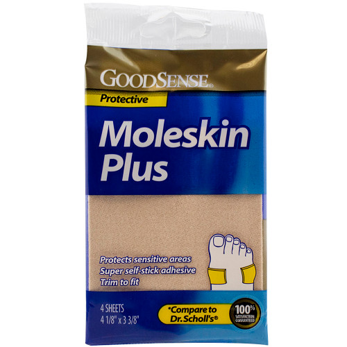 Good Sense Moleskin Plus - 4 ct