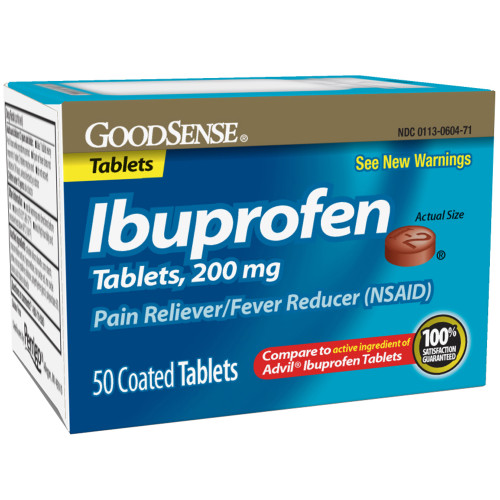 Good Sense Ibuprofen Tablets, 200 mg - 50 ct