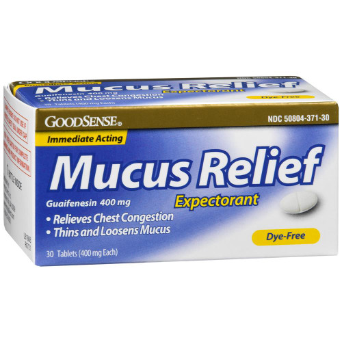 Good Sense Mucus Relief Tablets, 400 mg - 30 ct