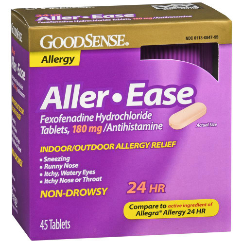 Good Sense Aller-Ease Tablets, 180 mg - 45 ct