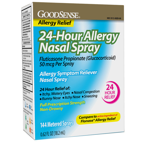 Good Sense Fluticasone Allergy Nasal Spray, 50 mcg - 0.62 oz Good Sense Fluticasone Allergy Nasal Spray, 50 mcg - 0.62 oz