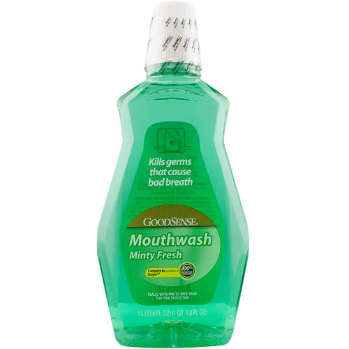 Good Sense Mouthwash, Minty Fresh - 33.8 oz