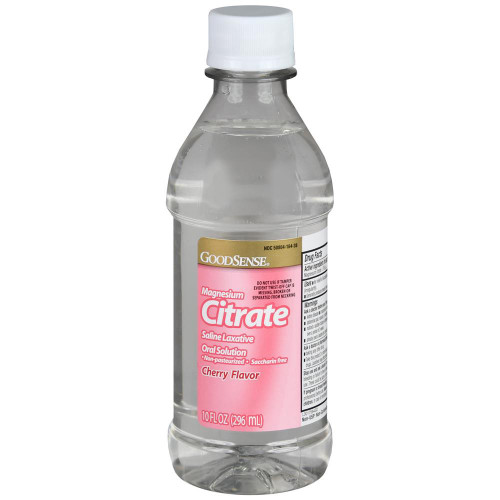 Good Sense Magnesium Citrate Liquid, Cherry - 10 oz