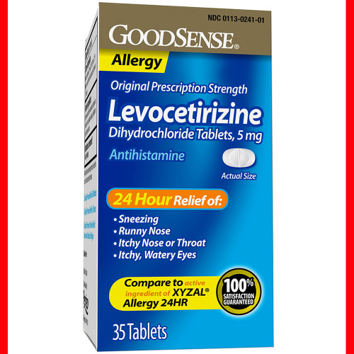 Good Sense Levocetirizine Allergy Relief Tablets, 5 mg - 35 ct