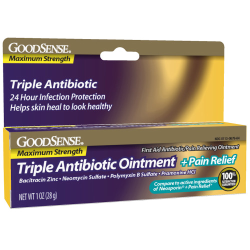 Good Sense Triple Antibiotic+Pain MS Ointment - 1 oz