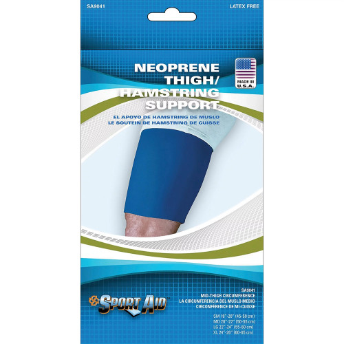 Sport Aid Neoprene Thigh/Hamstring Support Sleeve for Pain Relief Large - 1 each – for Everyday Health and Comfort
