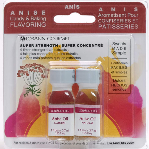 Twin Pack Flavoring Oils, Candy/Baking, Anise, 2X.125 - 1 Package – with Gentle and Reliable Fit
