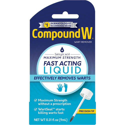 Compound W Wart Remover Fast-Acting Liquid - .31 ounces