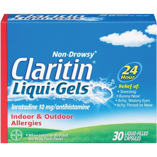 Claritin 24 Hour Allergy Non-Drowsy - 30 Liqui-Gels Claritin 24 Hour Allergy Non-Drowsy - 30 Liqui-Gels