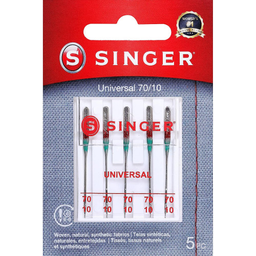 Woven Needle Sz 70/10, Universal, 5ct- 1 Package