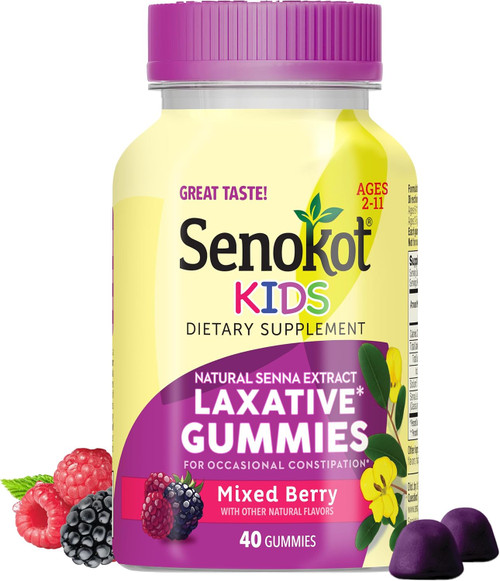 Senokot Kids Laxative Gummies Mixed Berry - 40 ct