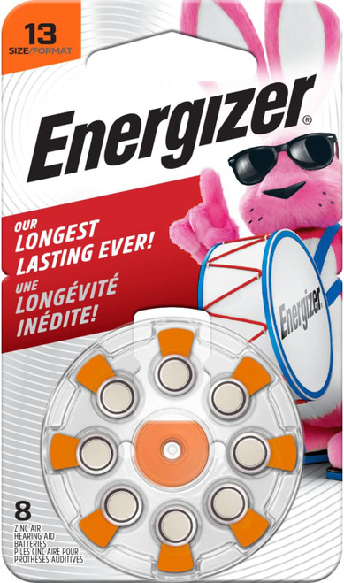 Energizer Hearing Aid Batteries Size 13  - 8 ea