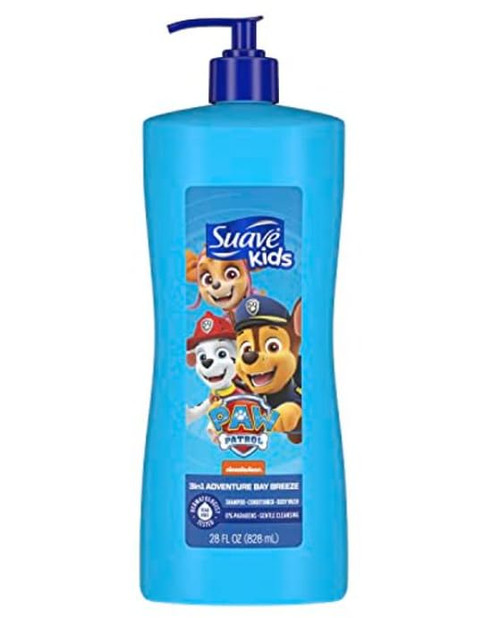 Suave Kids 3 in 1 Shampoo, Conditioner, Body Wash Paw Patrol Adventure Bay Breeze - 28 oz