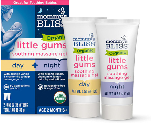 Mommy's Bliss Organic Little Gums Soothing Massage Gel Day & Night - 1.06 oz