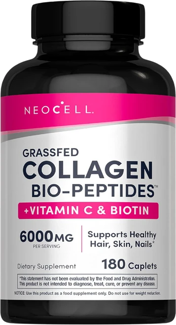 NeoCell Super Collagen + Vitamin C & Biotin - 180 Tablets