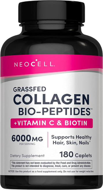 NeoCell Super Collagen + Vitamin C & Biotin - 180 Tablets