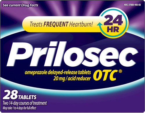 Prilosec OTC Omeprazole 20 mg Acid Reducer - 28 Tablets