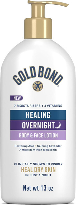 Gold Bond Healing Overnight Body & Face Lotion - 13 oz