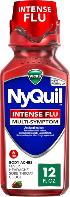 NyQuil Intense Flu Multi-Symptom Liquid - 12 oz