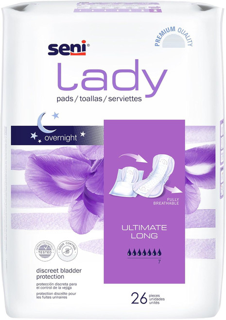 Seni Lady Pads Long Ultimate Absorbency - 26 ct