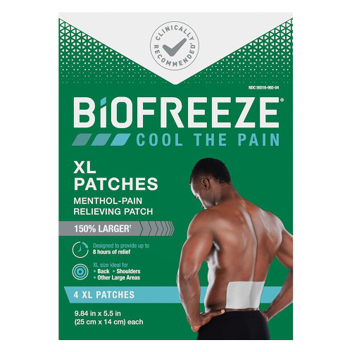 Biofreeze Menthol-Pain Relieving Patches Extra Large - 4 ct