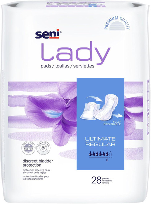 Seni Lady Pads Regular Ultimate Absorbency - 28 ct