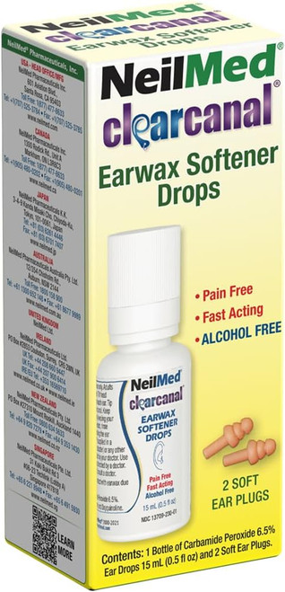NeilMed ClearCanal Earwax Softener Drops - 0.5 oz